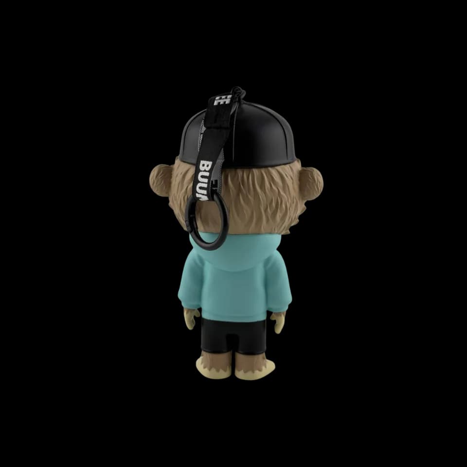 BUUMEE Genesis toy, rear view showing the branded keyring strap
